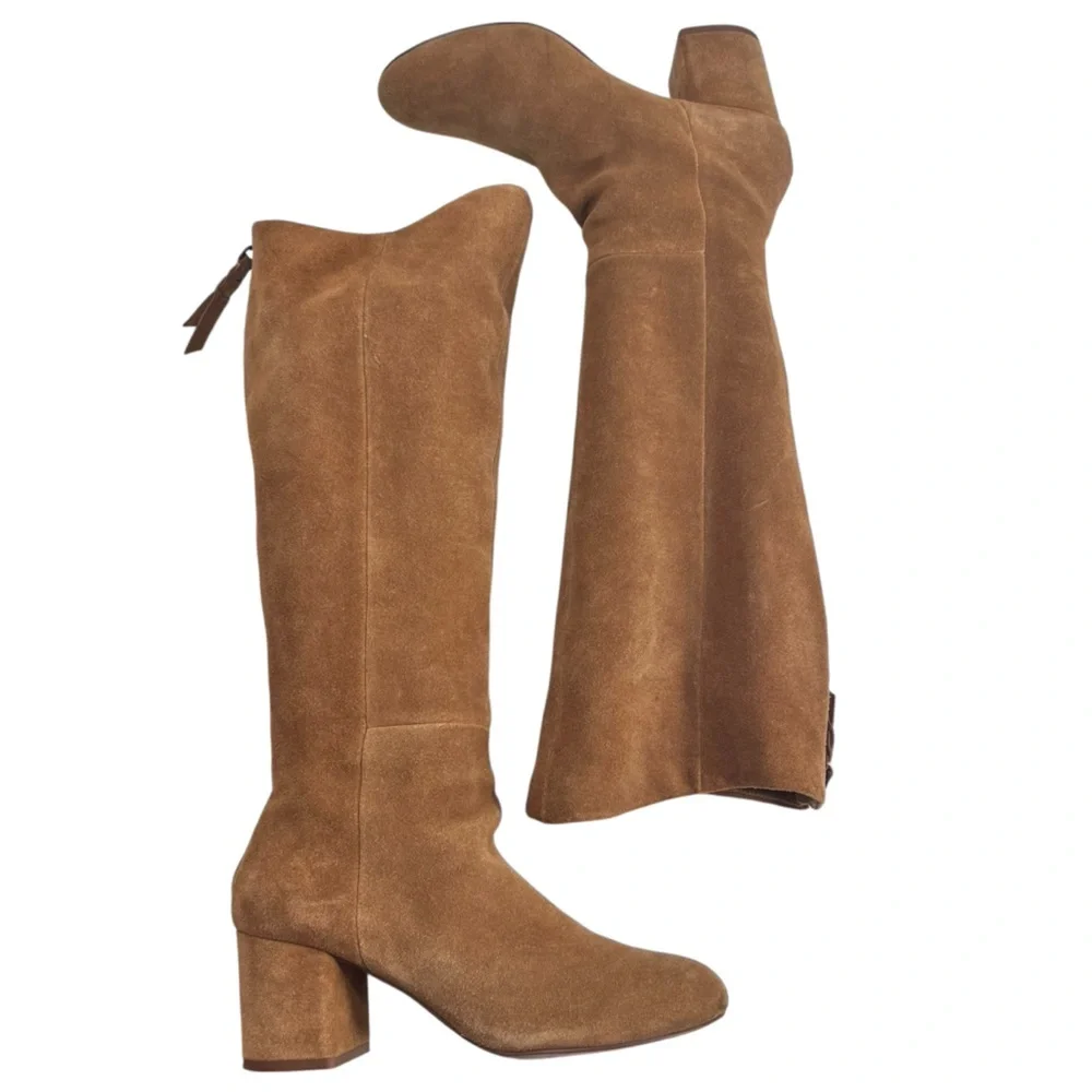 Splendid Danise Chestnut Suede Knee High Boots